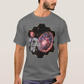 Astronaut in Cartwheel Galaxy Webb Space Telescope T-Shirt