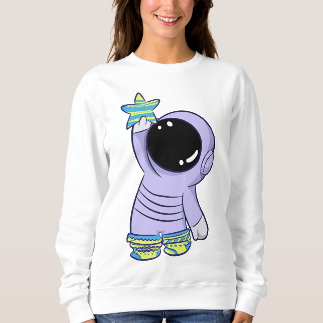 Astronaut in different socks sweatshirt (Front)