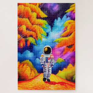 Astronaut in Fall  jigsaw puzzle