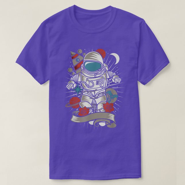 Astronaut in Outer Space Rocket ship Perfect Gift  T-Shirt (Design Front)