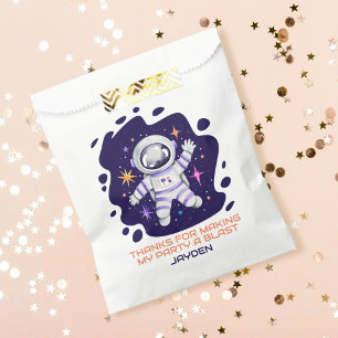 Astronaut in Outer Space with Stars First Birthday Favour Bags