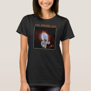 Astronaut in Southern Ring Nebula Webb Space Teles T-Shirt