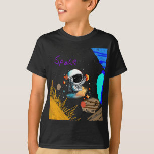 Astronaut in Space for Kids T-Shirt