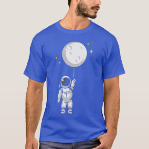 Astronaut In Space Holding Balloon T-Shirt