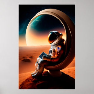 Astronaut in Space Poster