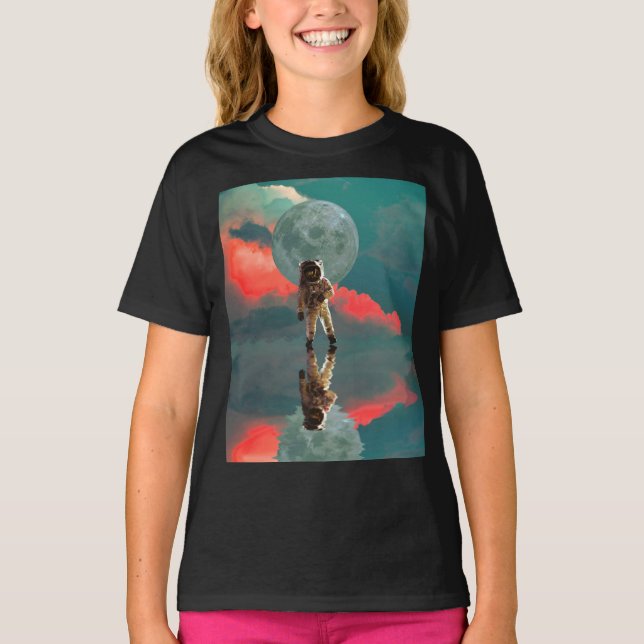 Astronaut in Space  T-Shirt (Front)