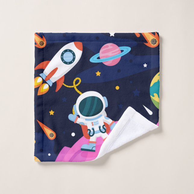 Astronaut in Space Wash Cloth (Wash Cloth)