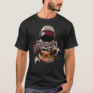Astronaut In Spacesuit Eating Ramen T-Shirt