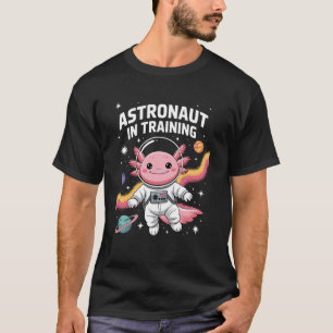 Astronaut in Training Cute Axolotl Vintage Space G T-Shirt