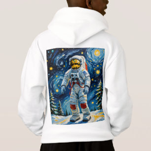 Astronaut in Winter Forest