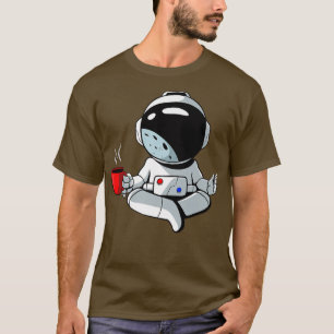 Astronaut is relaing with a cup of coffee  T-Shirt