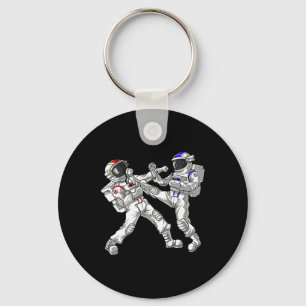 Astronaut Karate Muay Thai Martial Arts Kickboxing Key Ring