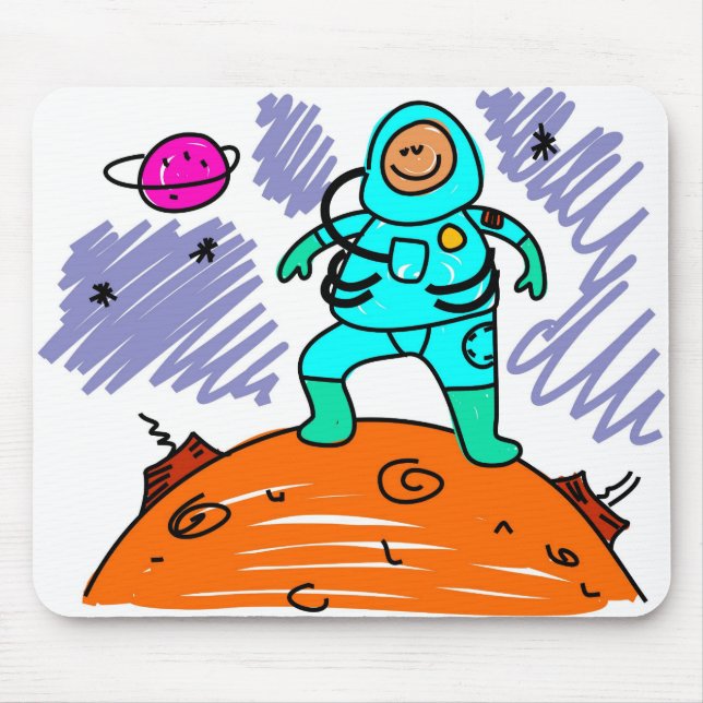 Astronaut Kid Mouse Mat (Front)
