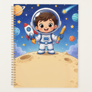 Astronaut Kid Ready to Explore School Notebook Planner