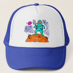 Astronaut Kid Trucker Hat