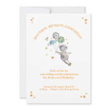 Astronaut Kids Birthday Invitation | Space Party