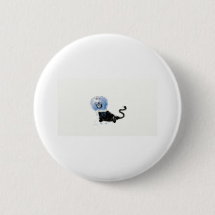astronaut kitteh 6 cm round badge