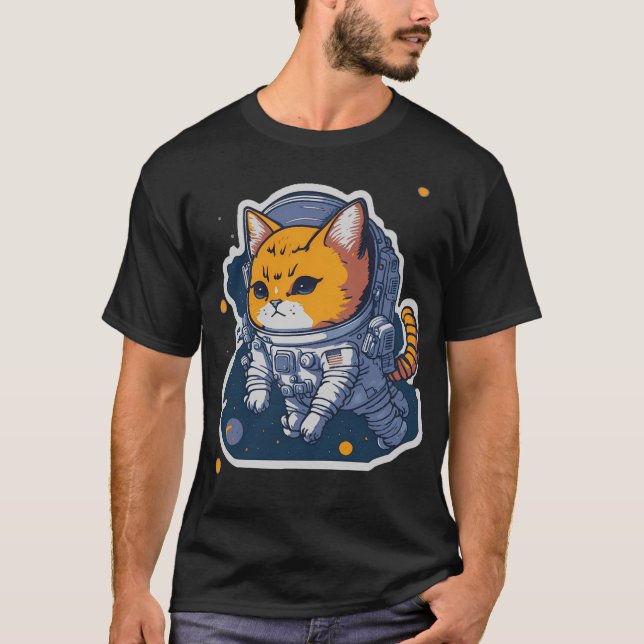 Astronaut Kitten T-Shirt (Front)
