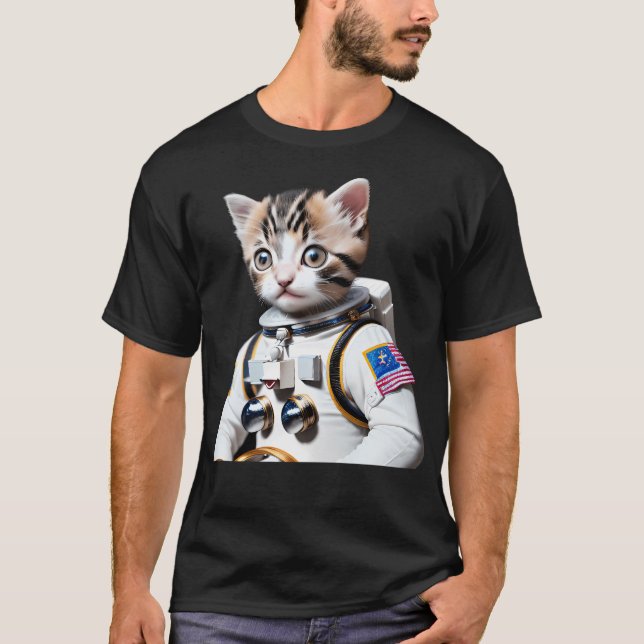 Astronaut Kitten T-Shirt (Front)