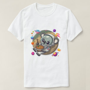 Astronaut Koala Ramen in Space: UFO Adventures T-Shirt