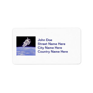 Astronaut Label
