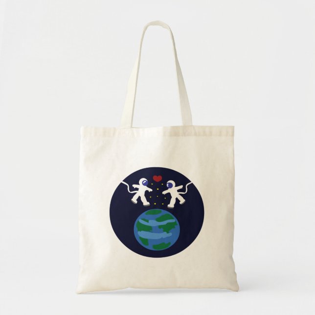 Astronaut Love Tote Bag (Front)