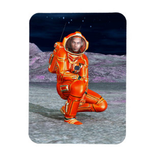 Astronaut Mars Explorer Alien Planet Space Art Magnet