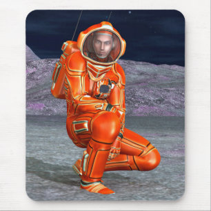 Astronaut Mars Explorer Alien Planet Space Art Mouse Mat