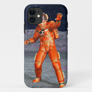 Astronaut Mars Space Explorer on Alien Planet iPhone 11 Case