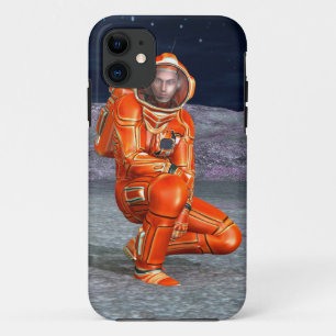 Astronaut Mars Space Explorer on Alien Planet iPhone 11 Case