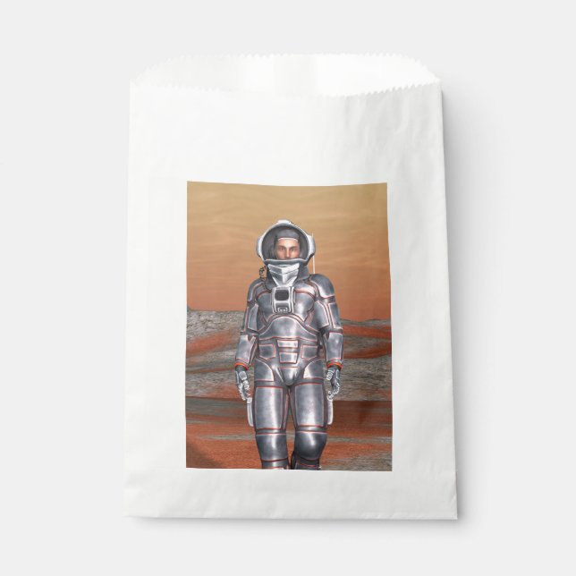 Astronaut Mars Space Explorer on Alien Planet Favour Bags (Front)