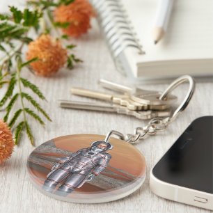 Astronaut Mars - Space Explorer on Alien Planet Key Ring