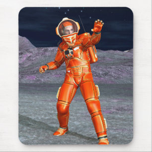 Astronaut Mars Space Explorer on Alien Planet Mouse Mat