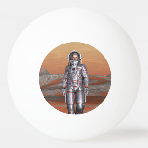 Astronaut Mars - Space Explorer on Alien Planet Ping Pong Ball