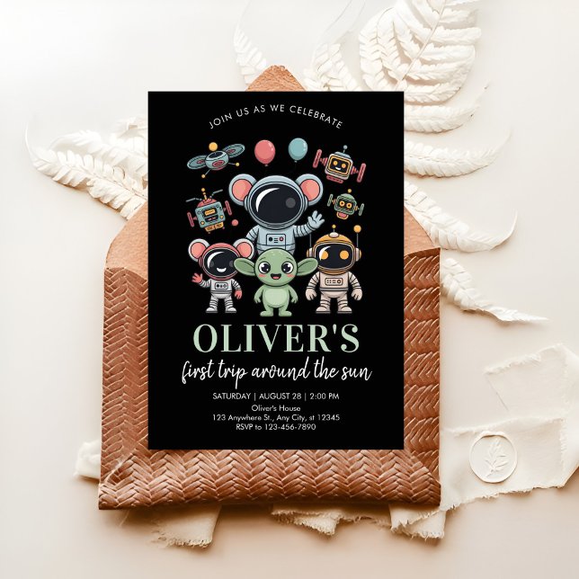 Astronaut Mascot Party Invitation (Creator Uploaded)