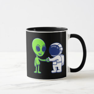Astronaut Meets Alien Mug