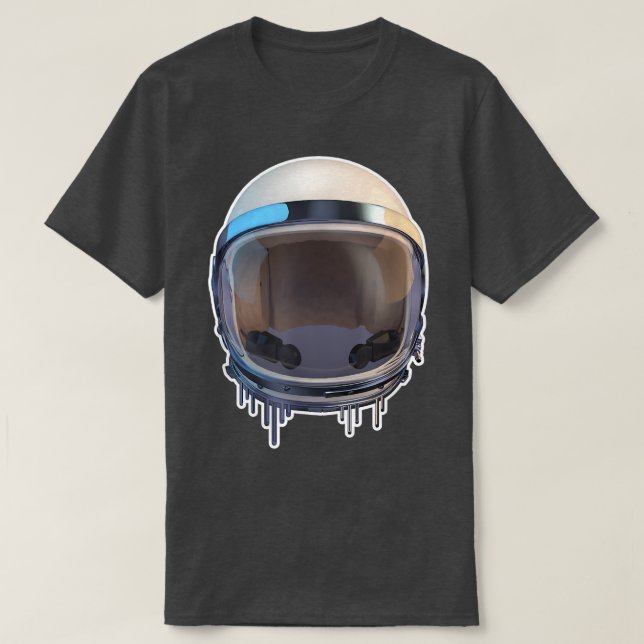 Astronaut mercury space helmet drip T-Shirt (Design Front)