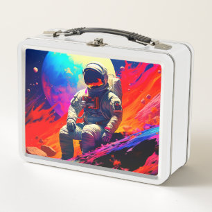 Astronaut Metal Lunch Box