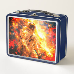 Astronaut Metal Lunch Box