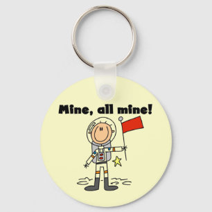 Astronaut Mine All Mine t-shirts and gifts Key Ring