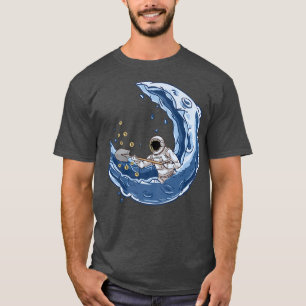 Astronaut Mining Bitcoin Funny Crypto Mining T-Shirt