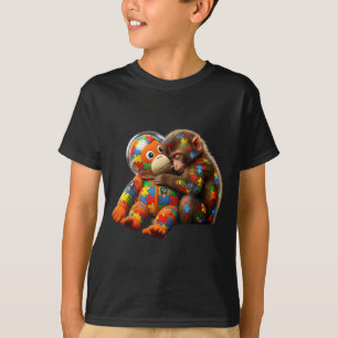 Astronaut monkey autism awareness space autistic T-Shirt