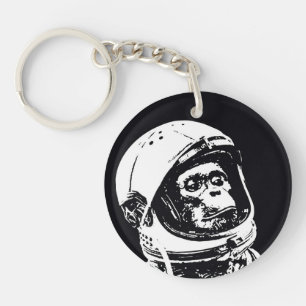 Astronaut Monkey Key Ring
