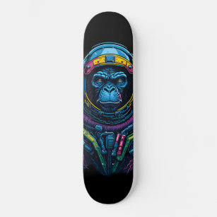 astronaut monkey skateboard