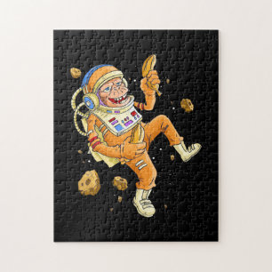 Astronaut Monkey Space Jigsaw Puzzle