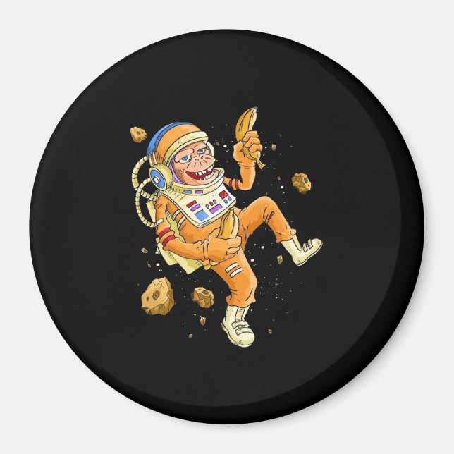 Astronaut Monkey Space Magnet (Front)
