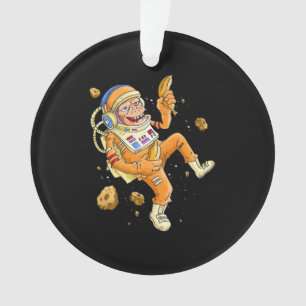 Astronaut Monkey Space Ornament