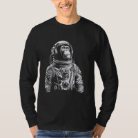Astronaut Monkey Vintage Space Adventure Travel Gr