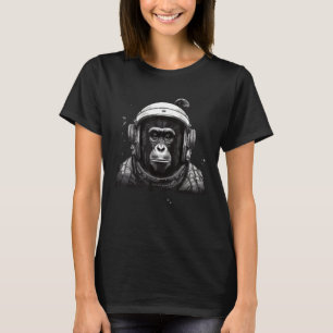 Astronaut Monkey Vintage Space Cosmonaut Graphic T T-Shirt