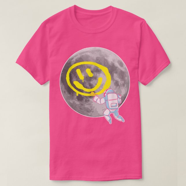 Astronaut Moon Sprayer Gift Graffiti  T-Shirt (Design Front)